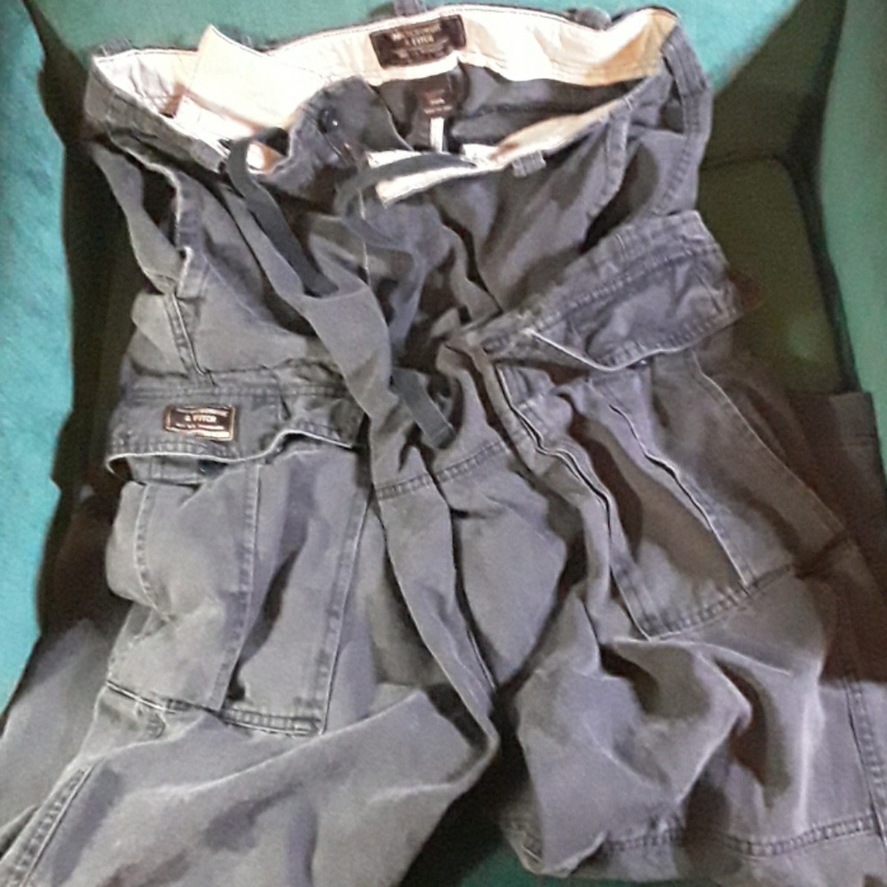Abercrombie n Fitch navy cargo pants